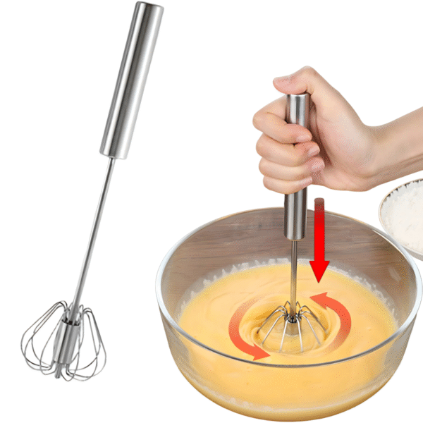 Fouet profissional Mixer Semi Aut. Batedor de ovos Aço inox - Imagem 5